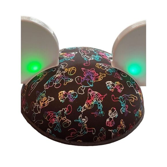 Disney Parks World of Color Mickey Mouse "Glow With The Show" Light Up Ears Hat - Picture 1 of 11